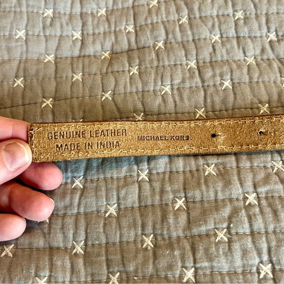 Michael Kors Metallic Gold Braided Belt - Size XL - Picture 4 of 5